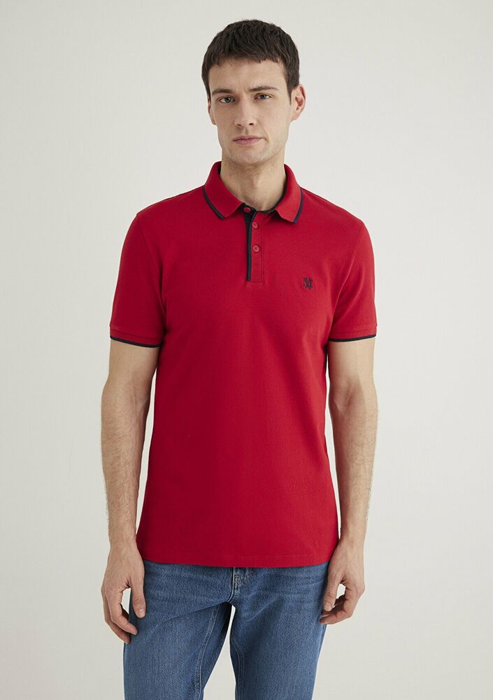 Mavi Polo Kırmızı Erkek Tişört 062373-28441 - 8