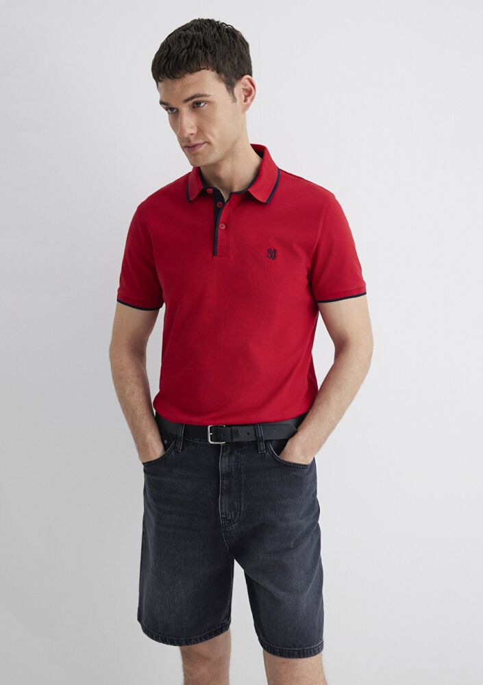 Mavi Polo Kırmızı Erkek Tişört 062373-28441 (1)