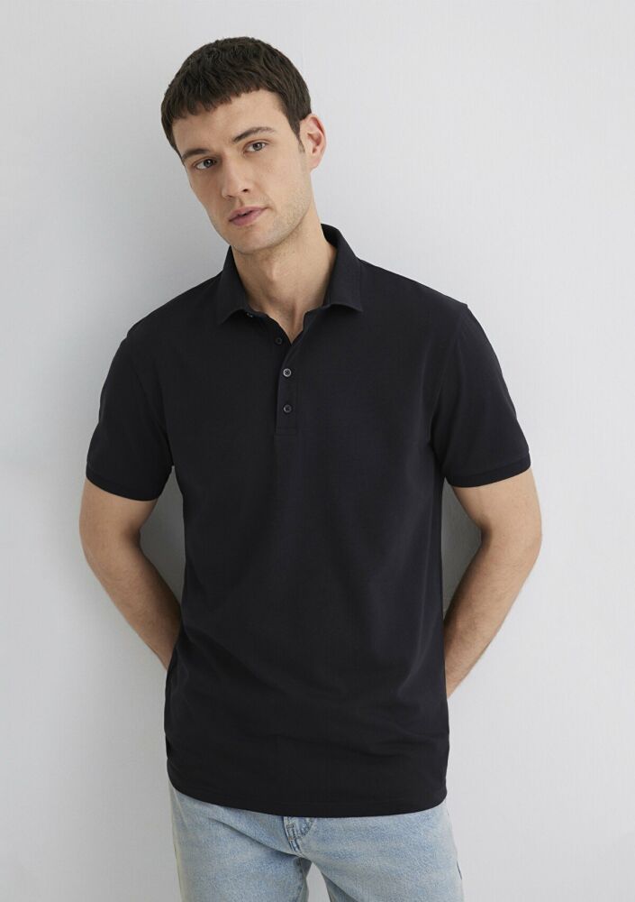 Mavi Polo Siyah Erkek Tişört 0612011-900 - 1