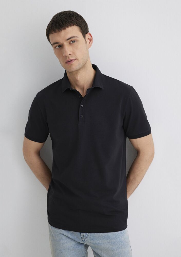 Mavi Polo Siyah Erkek Tişört 0612011-900