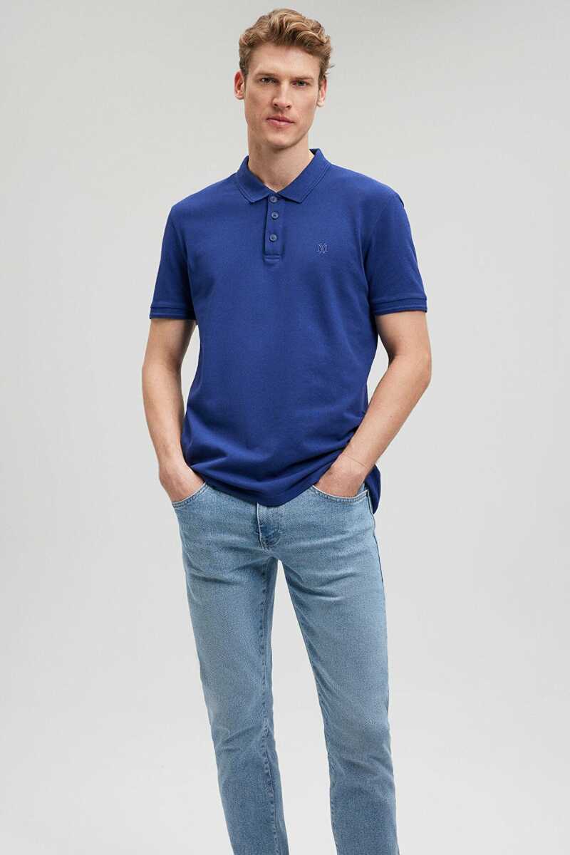 Mavi Polo Yaka Derin Lacivert Erkek Tişört 064946-70758