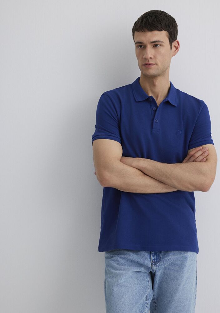 Mavi Polo Yaka Derin Lacivert Erkek Tişört 064946-70758 (1)