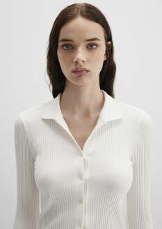 Mavi Polo Yaka Ekru Kadın Sweat 1613594-70057 - 5