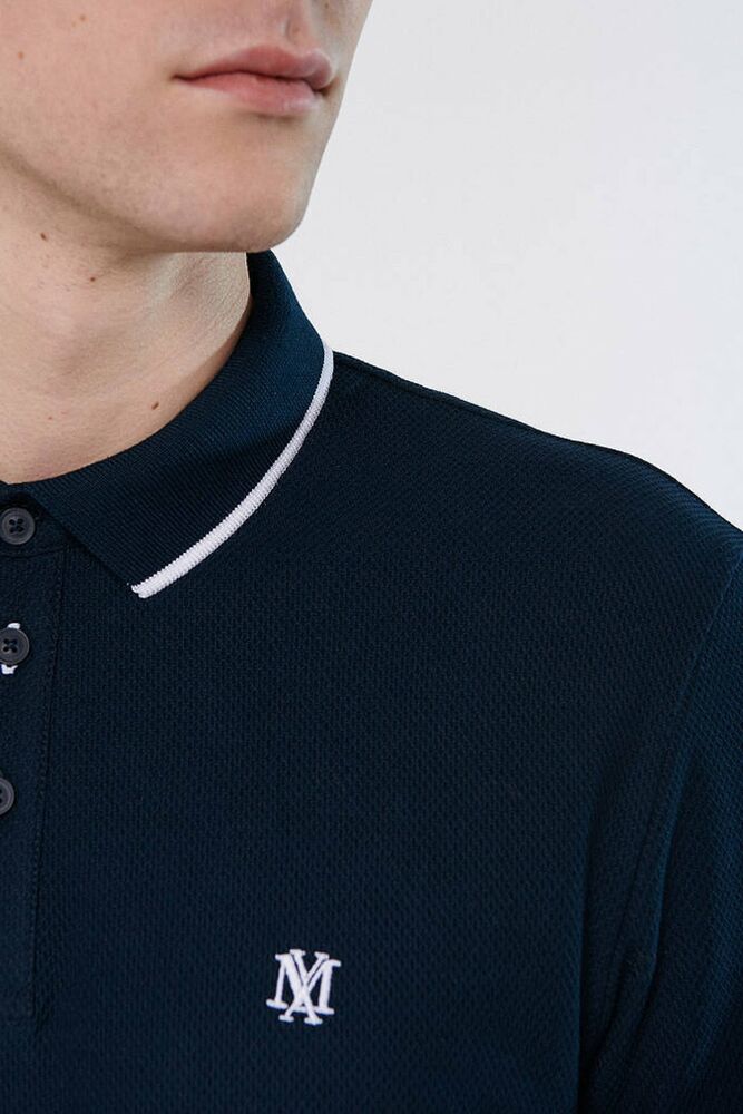 Mavi Polo Yaka Erkek Tişört 066039-30651 - 5