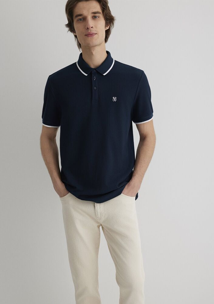 Mavi Polo Yaka Erkek Tişört 066039-30651