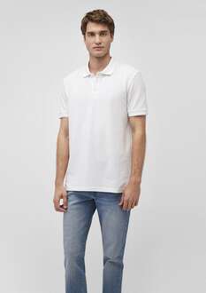 Mavi Polo Yaka Erkek Tişört Beyaz 064946-27879 - 1