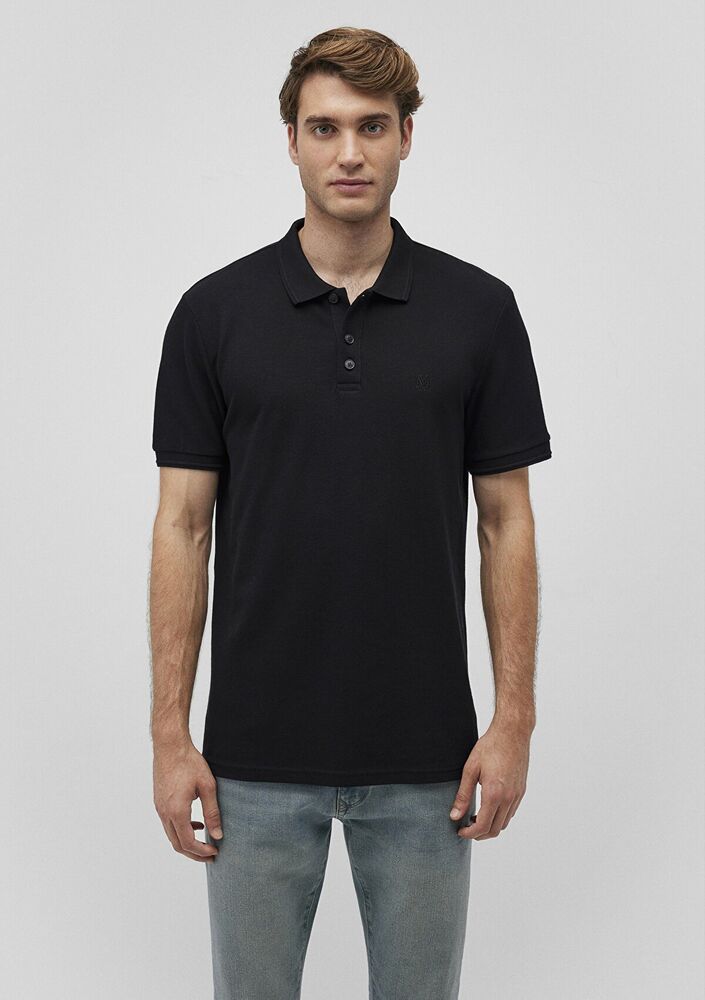 Mavi Polo Yaka Erkek Tişört Siyah 064946-21842 - 3