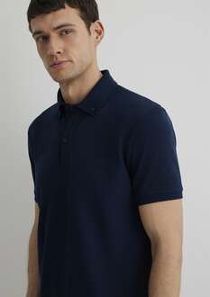 Mavi Polo Yaka Gece Lacivert Erkek Tişört 063247-28417 - 2