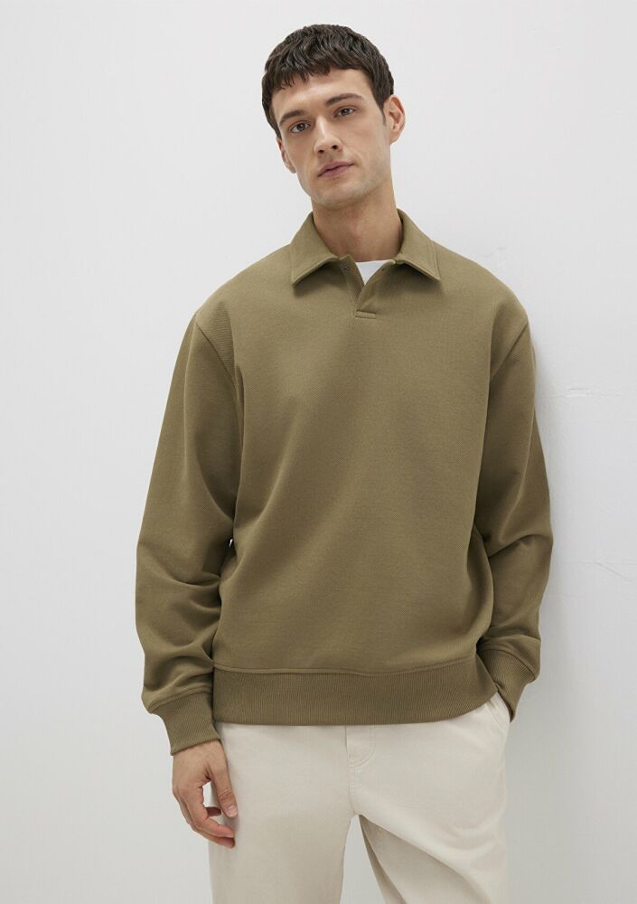 Mavi Polo Yaka Haki Erkek Sweat 0S10458-71816 (1)