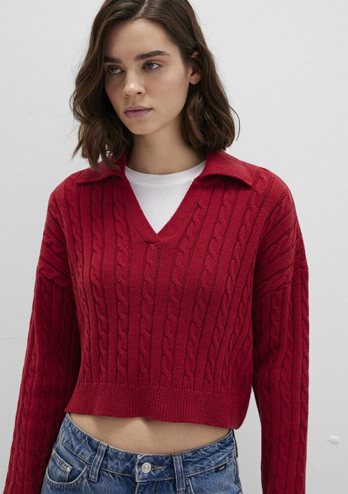 Mavi Polo Yaka Kadın Kazak 1710717-70391 (1)