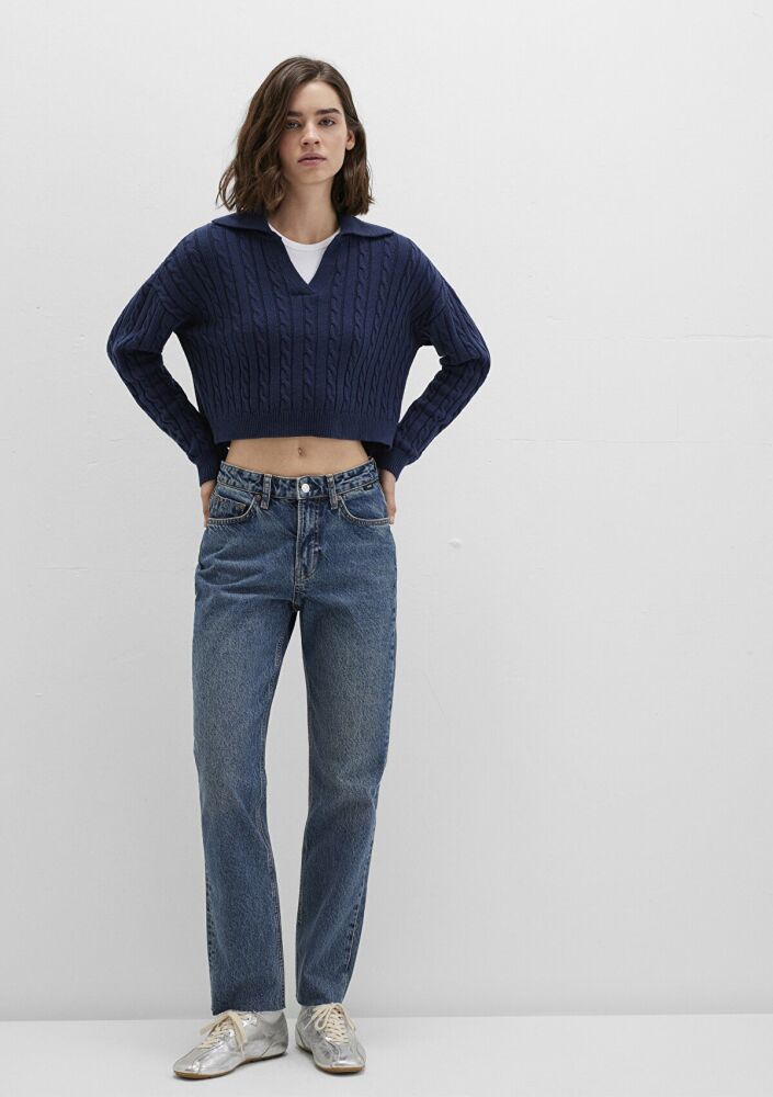 Mavi Polo Yaka Kadın Kazak 1710717-70497 (1)