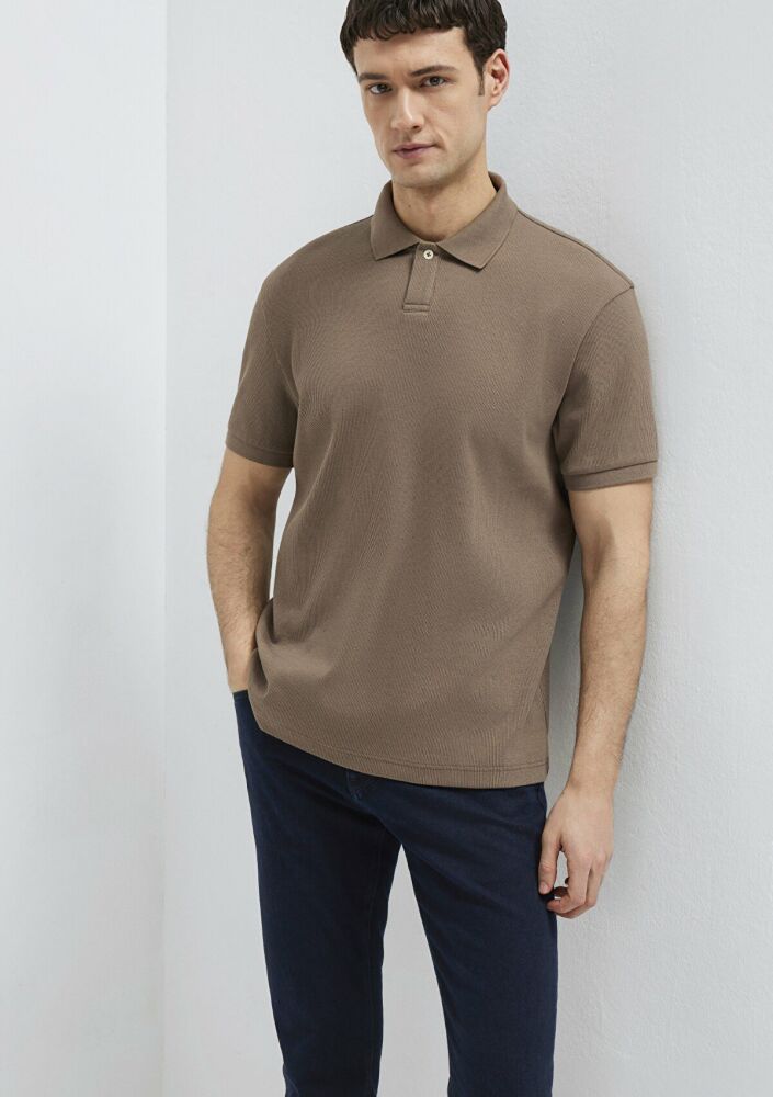 Mavi Polo Yaka Kahve Erkek Tişört 0613126-83866