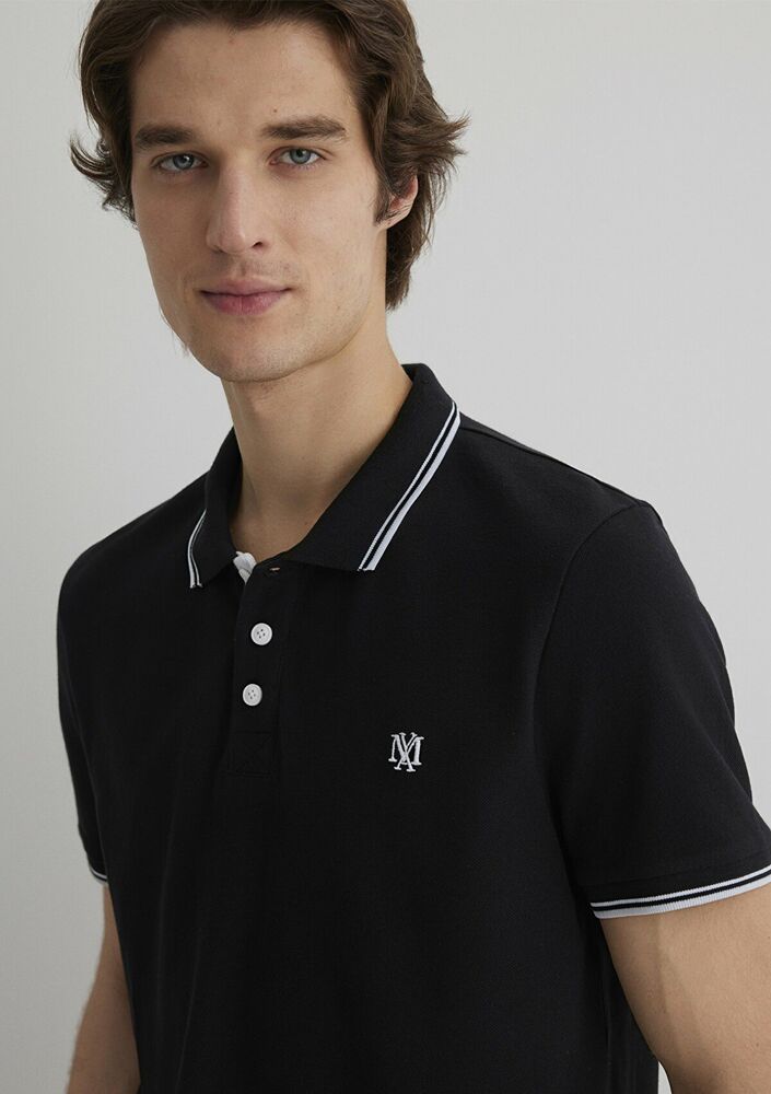 Mavi Polo Yaka Siyah Erkek T-shırt 064164-900 - 2