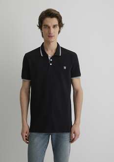 Mavi Polo Yaka Siyah Erkek T-shırt 064164-900 - 3