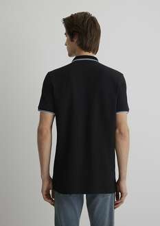 Mavi Polo Yaka Siyah Erkek T-shırt 064164-900 - 4