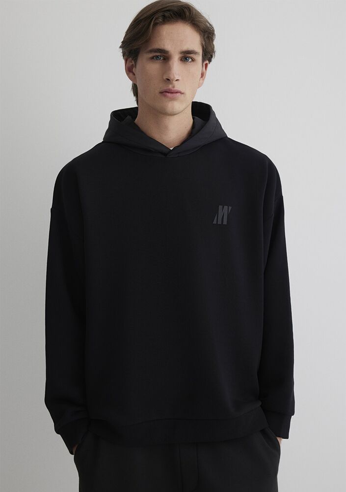Mavi Pro Kapişonlu Siyah Erkek Sweat 0S10353-71379 - 1
