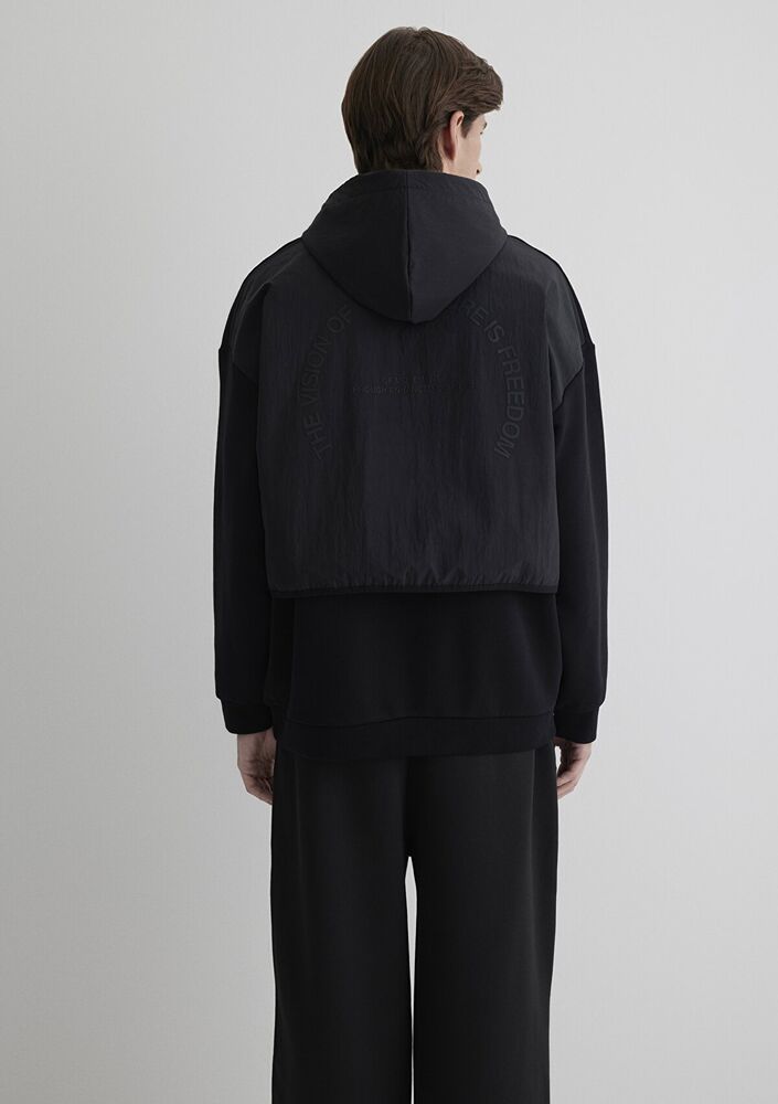 Mavi Pro Kapişonlu Siyah Erkek Sweat 0S10353-71379 - 4