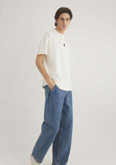 Mavi Pro Kırık Beyaz Erkek Tişört 0612745-70057 - Mavi (1)