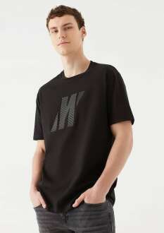 Mavi Pro Logo Basklı Erkek Tişört 067034-900 - Mavi (1)