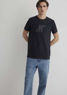 Mavi Pro Logo Jet Siyah Erkek Tişört 0612754-71379 - Mavi (1)