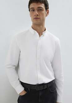 Mavi Regular Fit Beyaz Erkek Gömlek  0211199-620 - 2