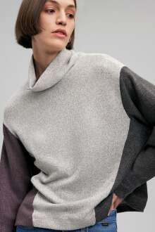 Mavi Renkli Black Gri Melanj Kadın Sweat 1612012-83096 - 1