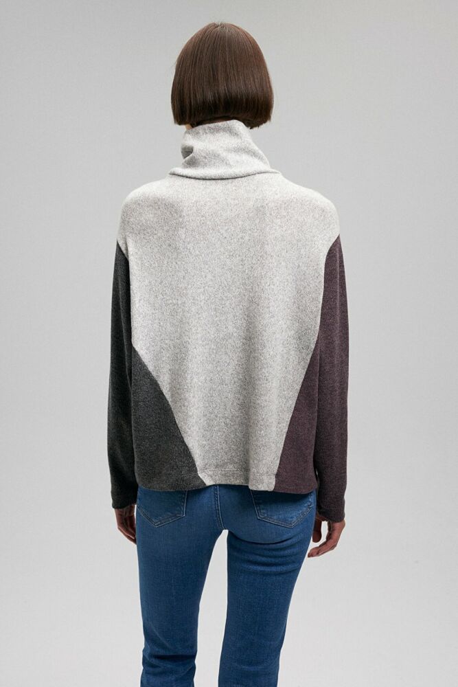 Mavi Renkli Black Gri Melanj Kadın Sweat 1612012-83096 - 4