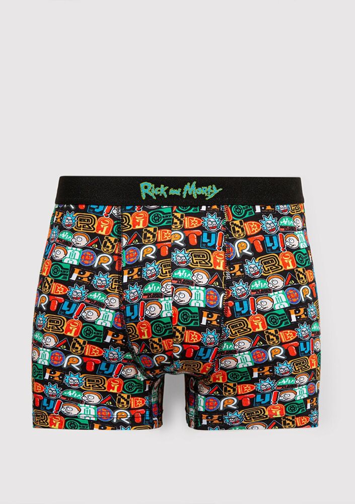 Mavi Rick And Morty Baskılı Renkli Erkek Boxer 0911985-34621