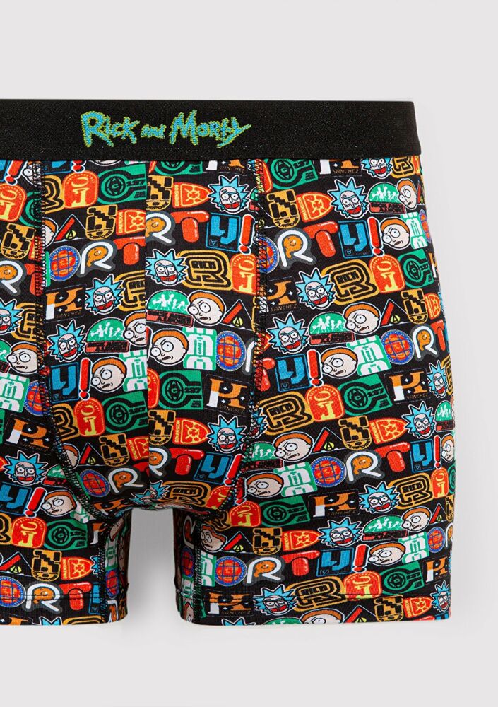 Mavi Rick And Morty Baskılı Renkli Erkek Boxer 0911985-34621 (1)