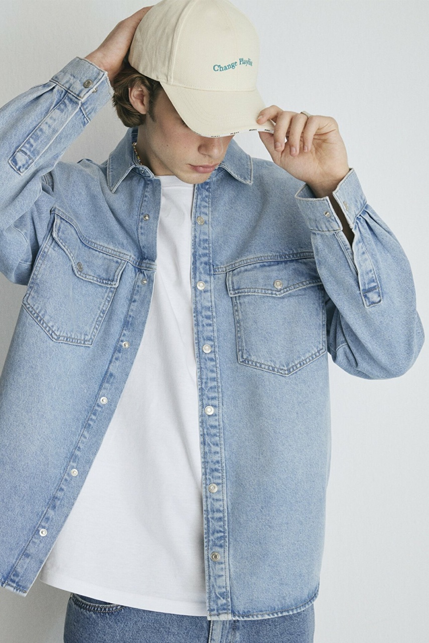 Mavi Ross Lt 90' Denim Erkek Jean Gömlek 0210031-82947 - 1