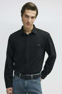 Mavi Roy Deep Smoke Lux Black Nights Erkek Jean Gömlek 0210496-82410 - 1