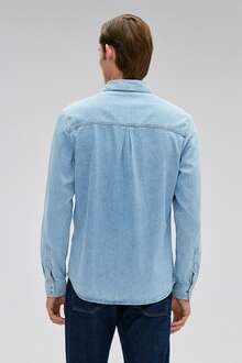 Mavi Roy Lt Blue Lux Black Nights Erkek Jean Gömlek 0210496-83856 - 3