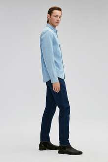 Mavi Roy Lt Blue Lux Black Nights Erkek Jean Gömlek 0210496-83856 - 4