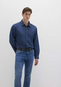 Mavi Roy Lux Black Koyu Indigo Mavisi Jean Gömlek 0210496-90767 - 2