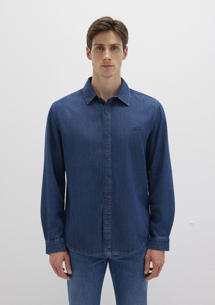 Mavi Roy Lux Black Koyu Indigo Mavisi Jean Gömlek 0210496-90767 - 3