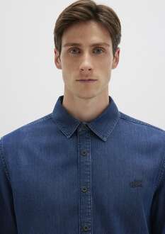 Mavi Roy Lux Black Koyu Indigo Mavisi Jean Gömlek 0210496-90767 - 5