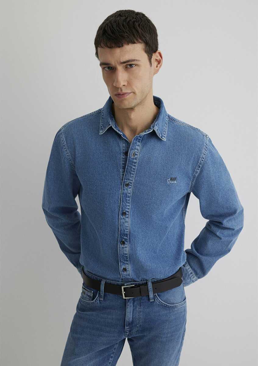 Mavi Roy Vintage Blue Lux Black Erkek Jean Gömlek 0210496-87937