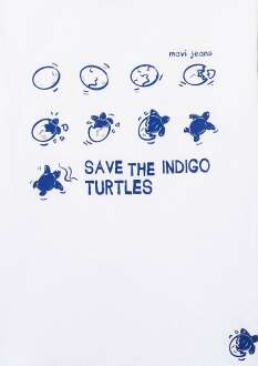 Mavi Save The Indıgo Turtles Beyaz Çocuk Tişört 7610376-620 - 4