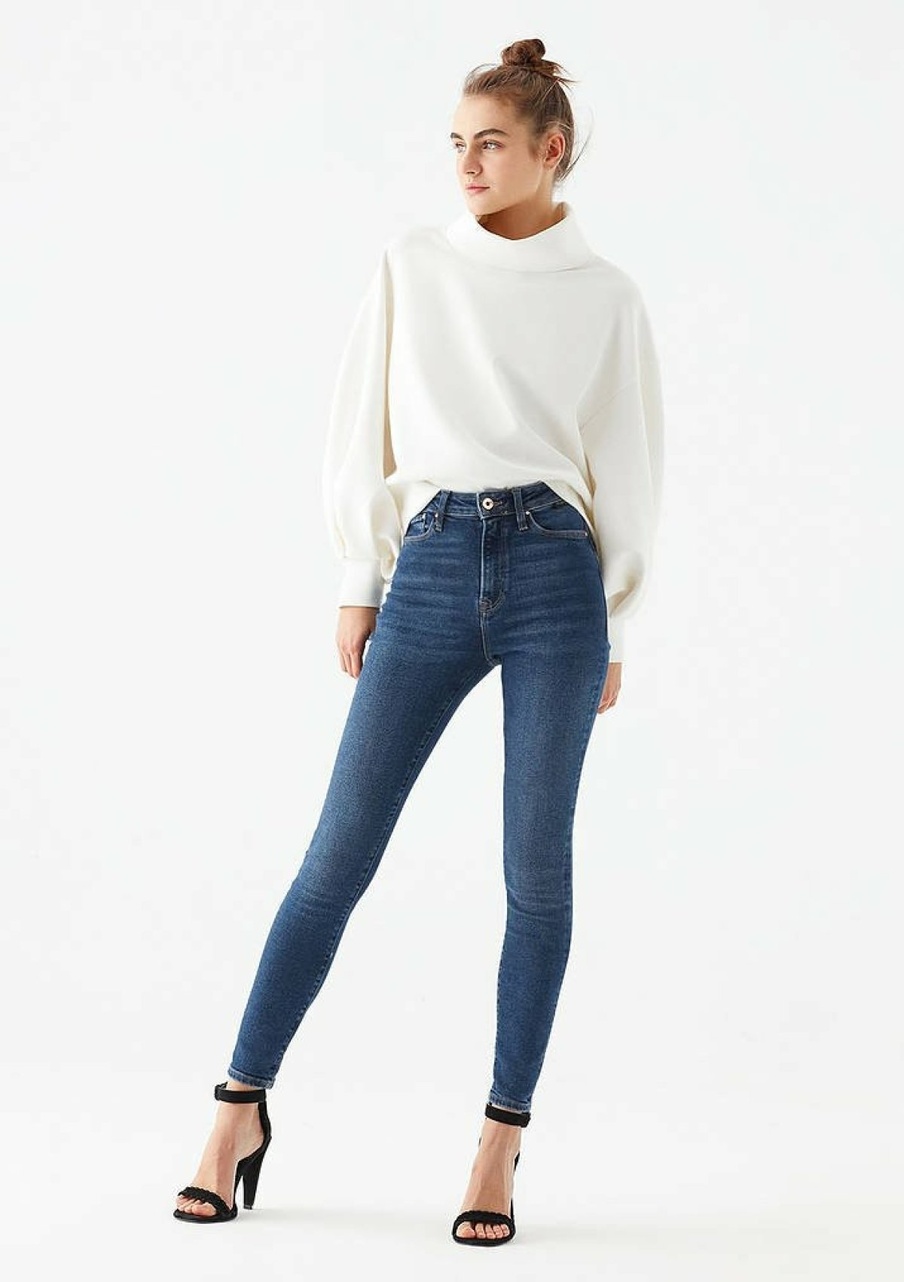 Mavi Serenay Dark Gold Shape Kadın Jean 100980-33687 - 1