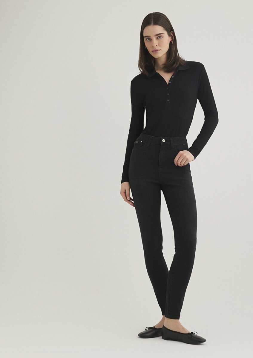 Mavi Serenay Deep Smoke Gold Premium Kadın Jean Pantolon 100980-82211