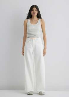 Mavi Siena Iconic Gölgeli Indigo Mavisi Wide Leg Yüksek Bel Geniş Paça Kadın Jean Pantolon 1010763-89723 - 3