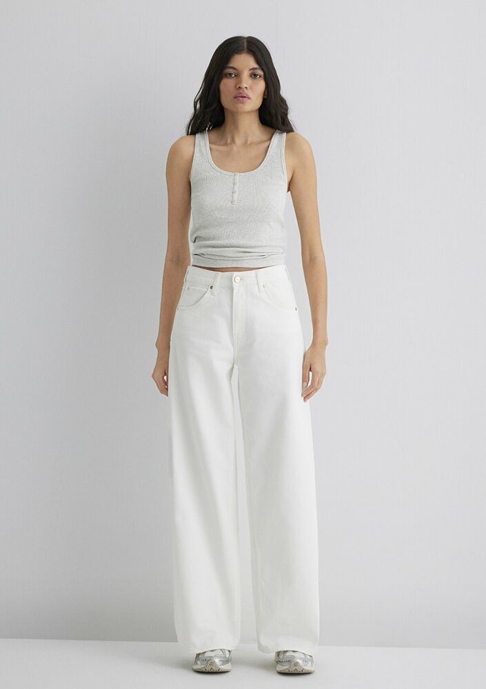 Mavi Siena Iconic Gölgeli Indigo Mavisi Wide Leg Yüksek Bel Geniş Paça Kadın Jean Pantolon 1010763-89723 - 3