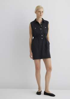 Mavi Simla Gold Klasik Puslu Siyah Kadın Jean Elbise 1310659-89758 - 2