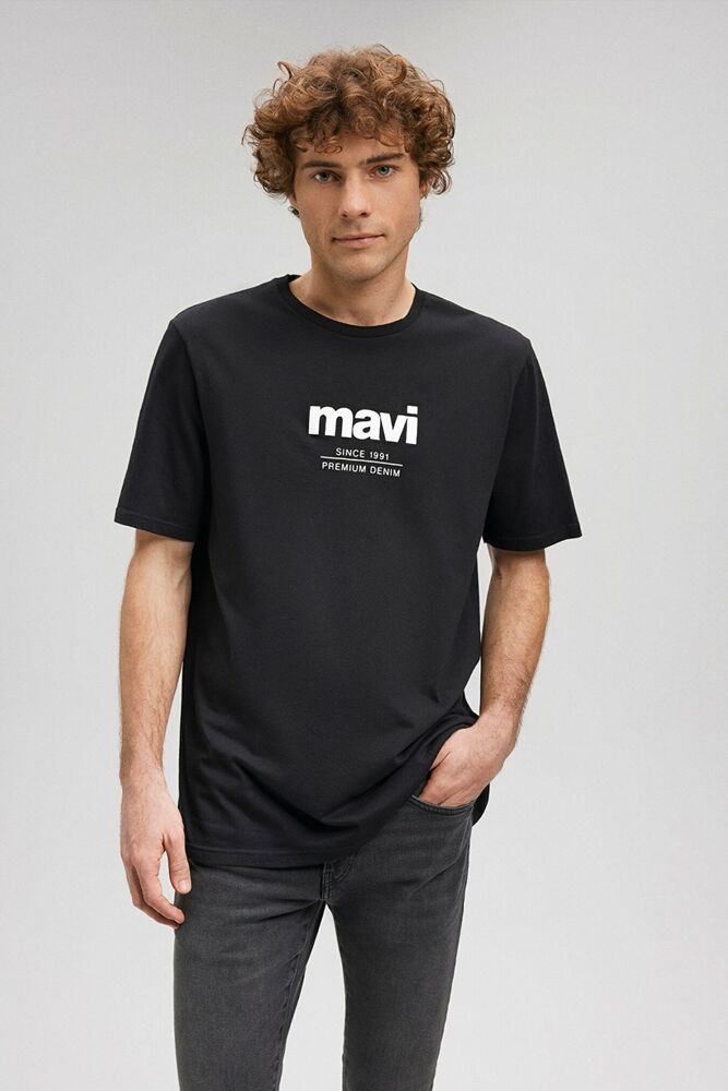 Mavi Since 1991 Baskılı Siyah Erkek Tişört 066849-900 - 1