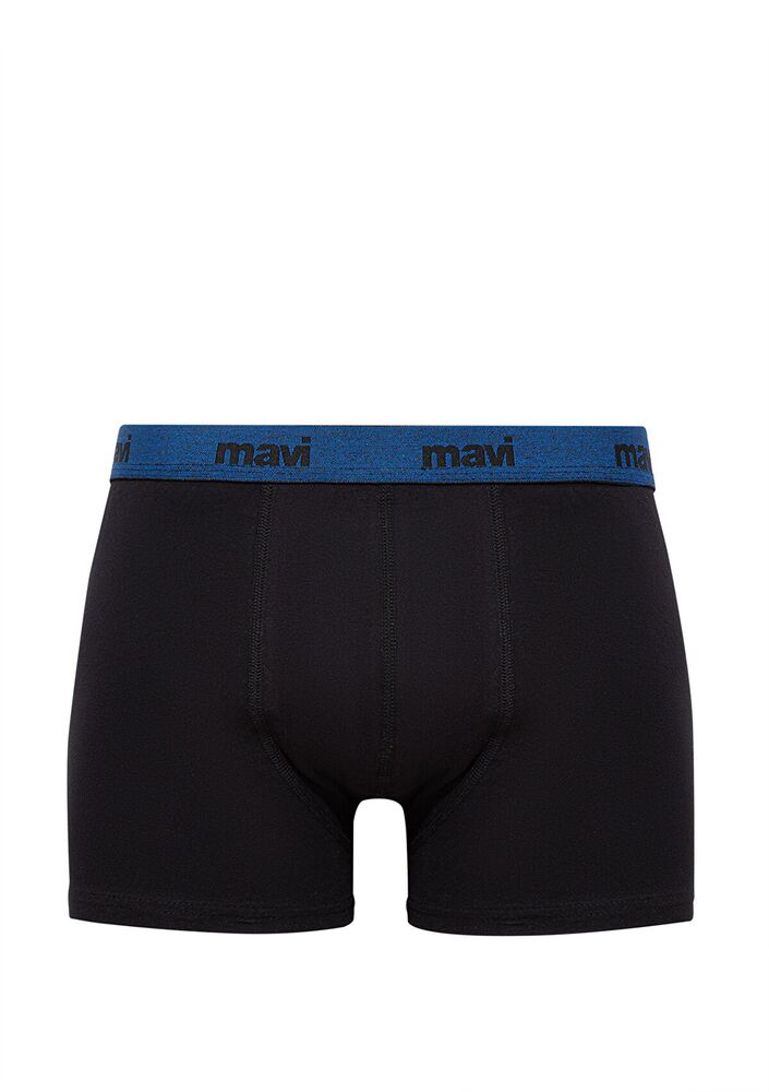 Mavi Siyah 3 Lü Paket Erkek Boxer 0911408-85585 - 2