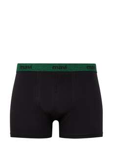 Mavi Siyah 3 Lü Paket Erkek Boxer 0911408-85585 - 3