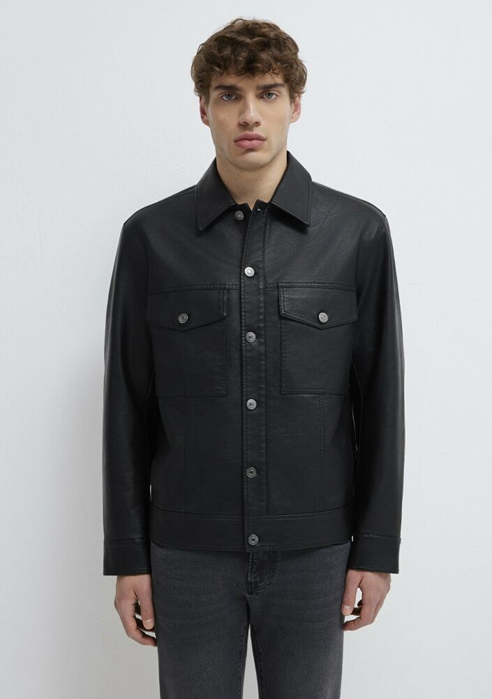 Mavi Siyah Cepli Erkek Ceket 0110798-71379 - 3