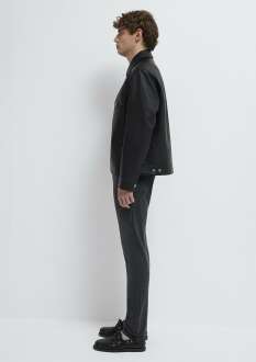 Mavi Siyah Cepli Erkek Ceket 0110798-71379 - 4