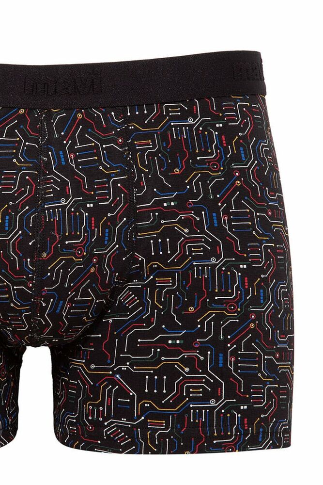 Mavi Siyah Erkek Boxer 0910451-900 - 2
