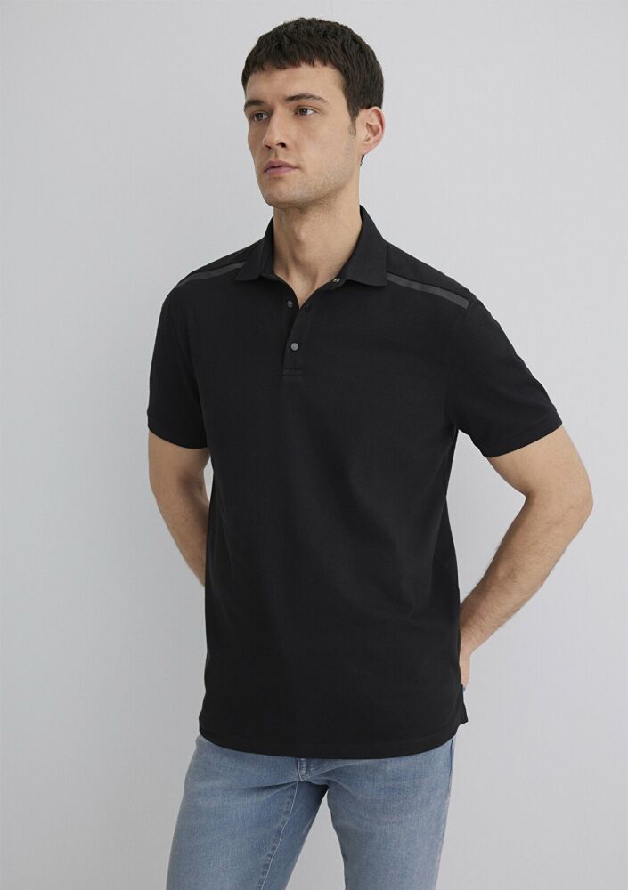 Mavi Siyah Erkek Polo Tişört 0611536-900 - 1